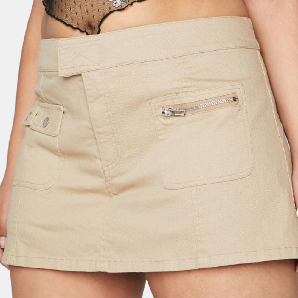 Delia*s x Dolls Kill: Plus Beach Please Khaki Skort [2X WOMEN'S]